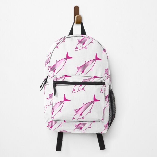 Item preview, Cute Bonito Fish in Hot Pink and White designed and sold by fruttidimare.