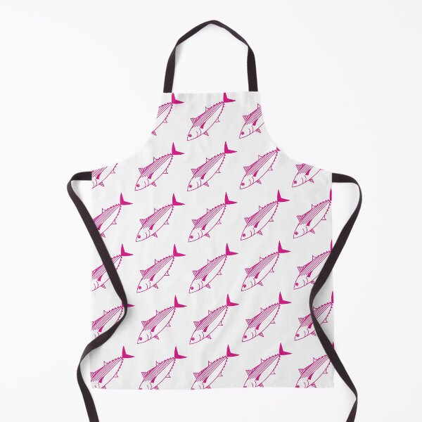 Item preview, Cute Bonito Fish in Hot Pink and White designed and sold by fruttidimare.