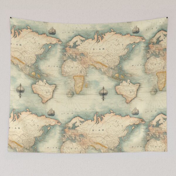 Item preview, Vintage Map Reverie designed and sold by natthaaekf.