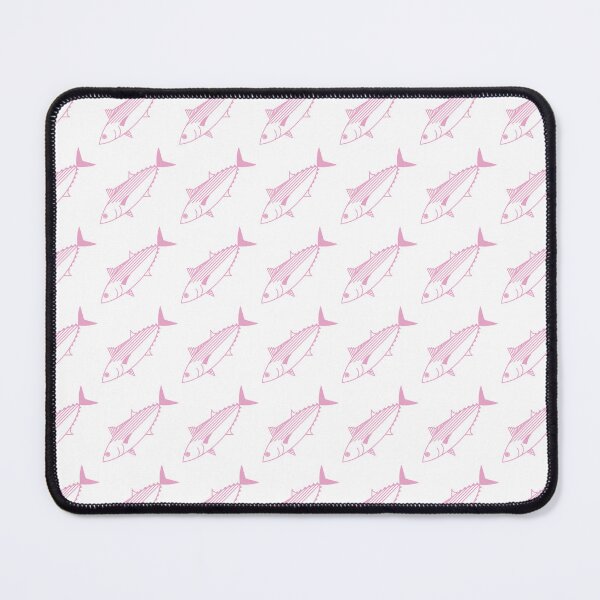 Item preview, Cute Bonito Fish in Pastel Pink and White designed and sold by fruttidimare.