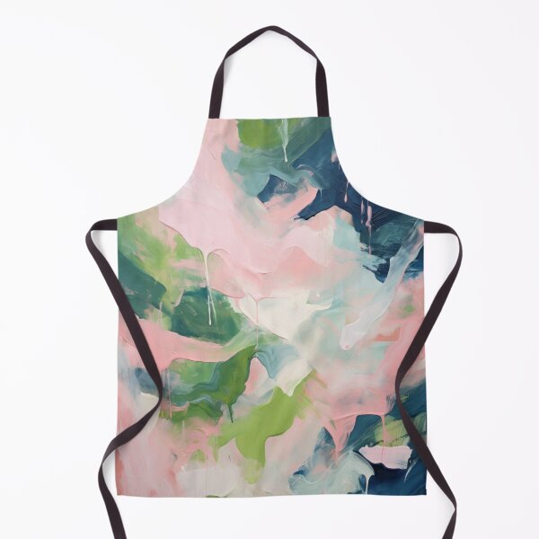 Item preview, Pastel Colors Modern Abstract Art Pink Blue Navy Green Acrylic Painting designed and sold by DreamyDaisy.