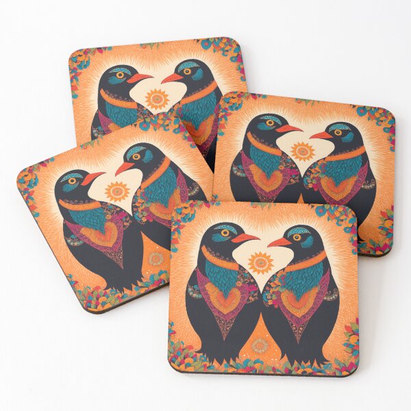 Item preview, Folk Art Pretty Birds designed and sold by Retro Salt.
