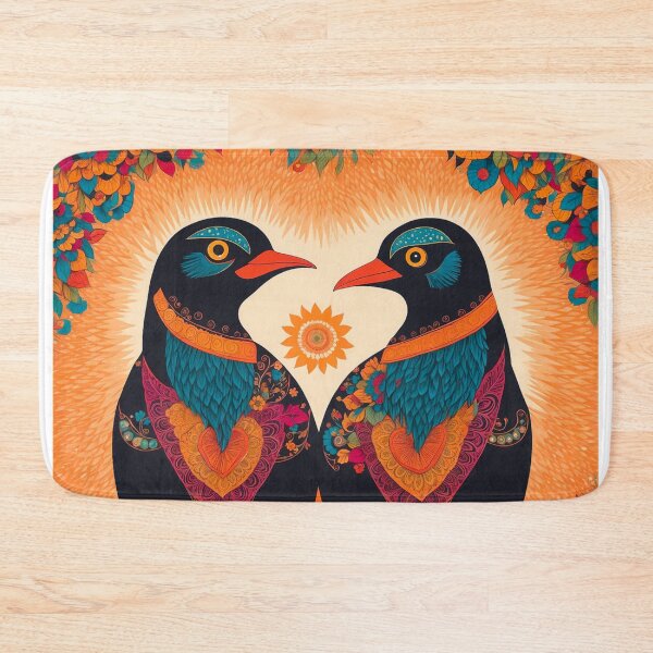 Item preview, Folk Art Pretty Birds designed and sold by Retro Salt.