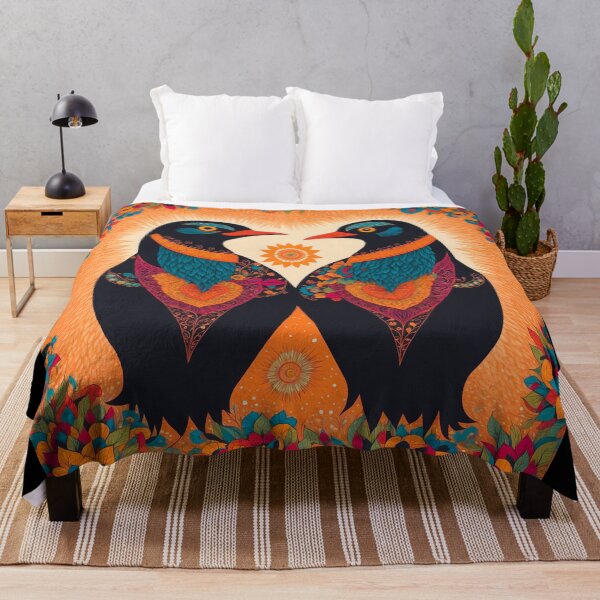 Item preview, Folk Art Pretty Birds designed and sold by Retro Salt.