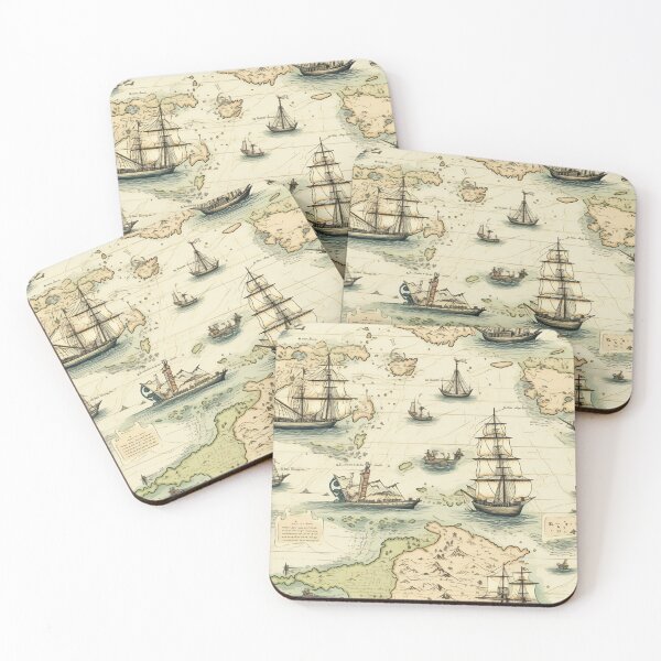 Item preview, Antique Map Masterpiece designed and sold by natthaaekf.