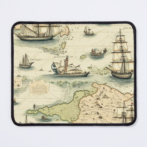 Item preview, Antique Map Masterpiece designed and sold by natthaaekf.