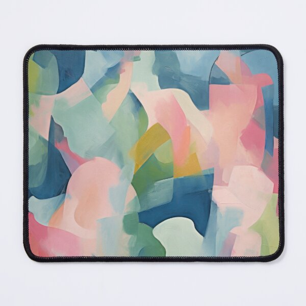 Item preview, Colorful Abstract Painting Pink Blue Navy designed and sold by DreamyDaisy.