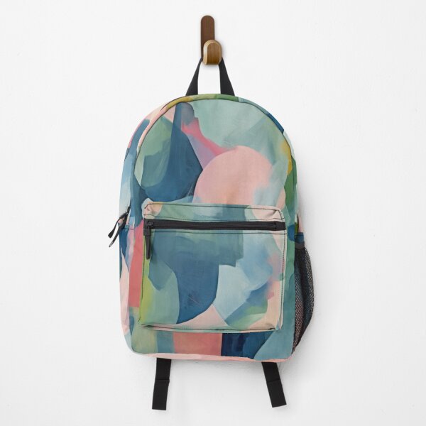 Item preview, Colorful Abstract Painting Pink Blue Navy designed and sold by DreamyDaisy.