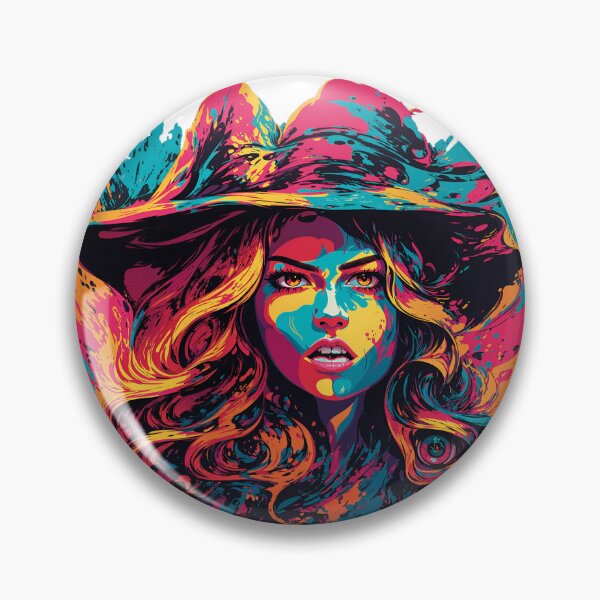 Item preview, Multicolored Halloween Witch designed and sold by WinkuStudio.