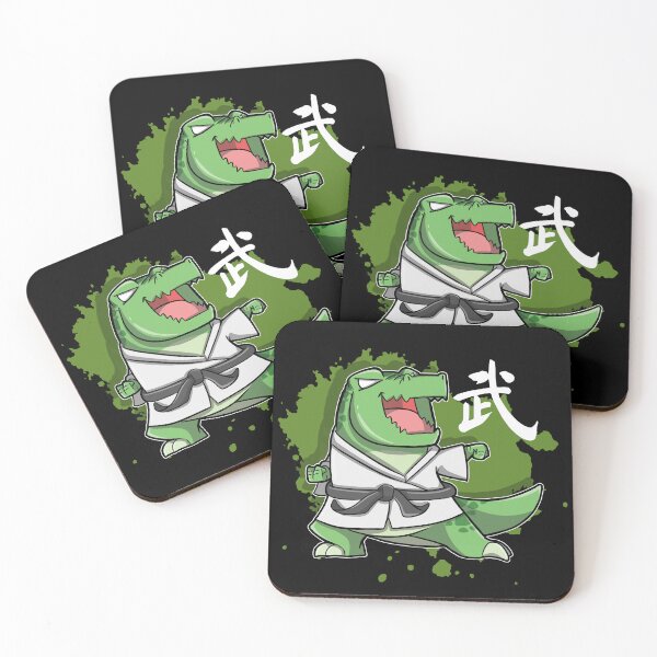 Item preview, Martial Art Kung Fu Tyrannosaurus Rex Practicing some moves and Punches designed and sold by The magic  Yellow bus.