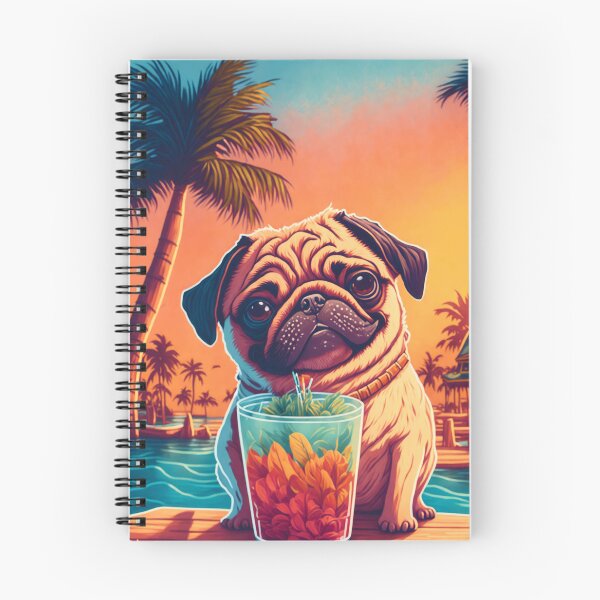 Item preview, Pug en un Tiki Bar 2 MODO RETRATO designed and sold by RedBluffTraders.