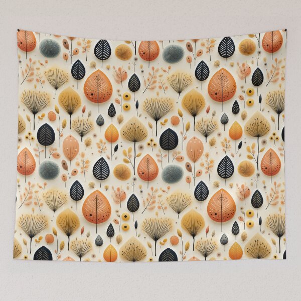 Item preview, Autumn leaves seamless pattern designed and sold by MiraCleAI.