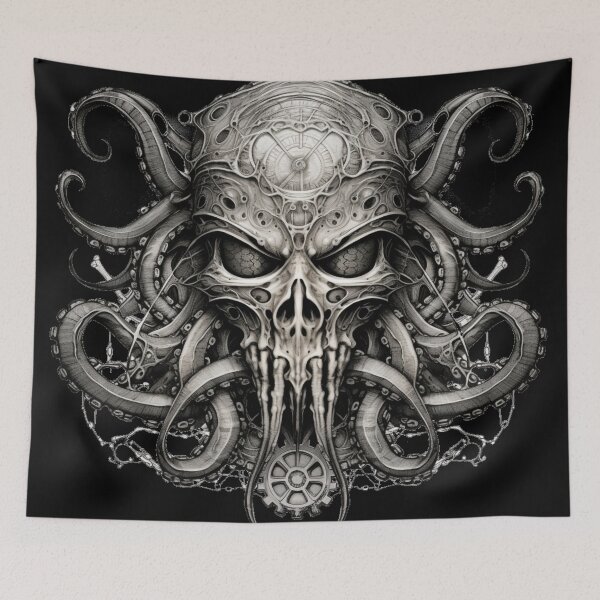 Item preview, Clockwork Overlord Skull designed and sold by AnalyticalDream.