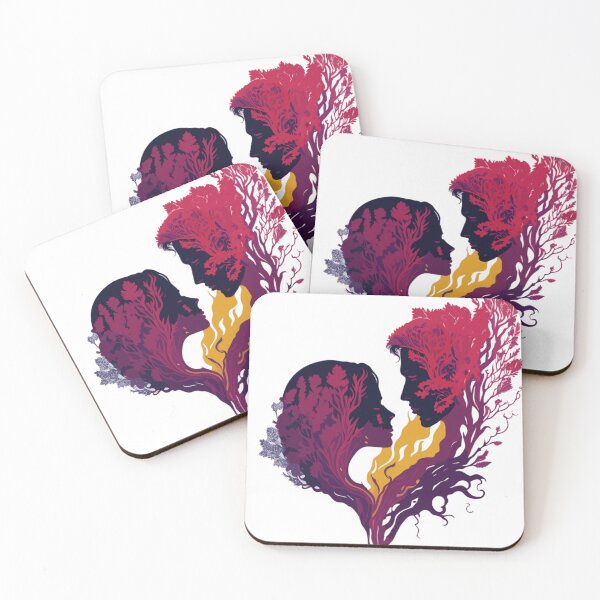 Item preview, Eternal Embrace: A Vibrant Love Silhouetted Against Time designed and sold by LoveSecrets.