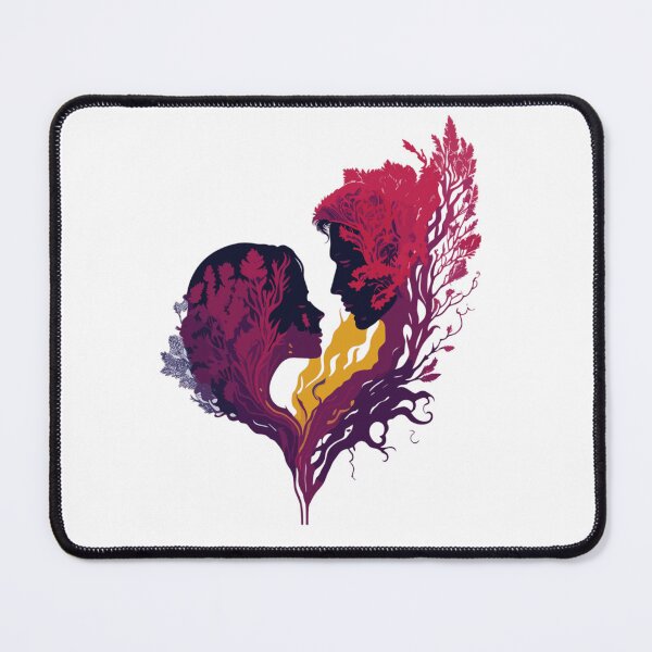 Item preview, Eternal Embrace: A Vibrant Love Silhouetted Against Time designed and sold by LoveSecrets.