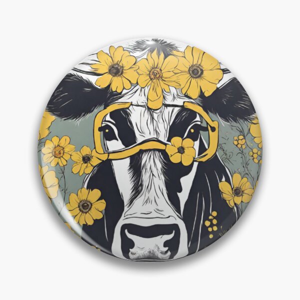 Item preview, Vaca floral designed and sold by ArtVibe0Store.