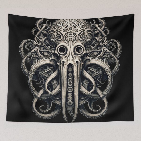 Item preview, Steampunk Cthulu Skull designed and sold by AnalyticalDream.