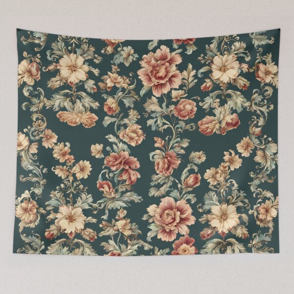 Item preview, Vintage floral pattern designed and sold by Boru-Atisuto.