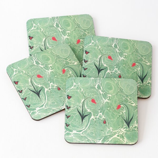Item preview, Marbling texture floral patterns creative ebru art designed and sold by bozarslan.