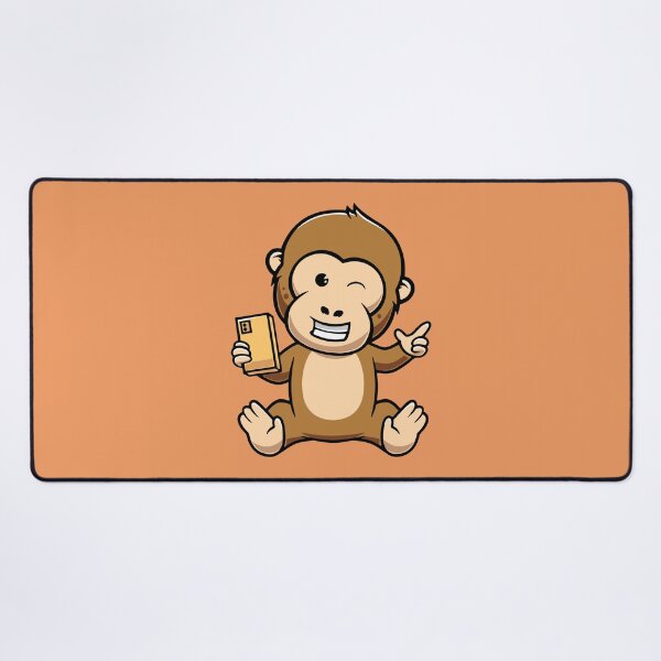 Item preview, Cute monkey Is a content creator cartoon illustration designed and sold by cubbone.