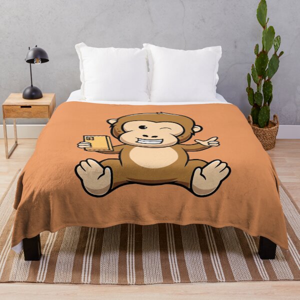 Item preview, Cute monkey Is a content creator cartoon illustration designed and sold by cubbone.