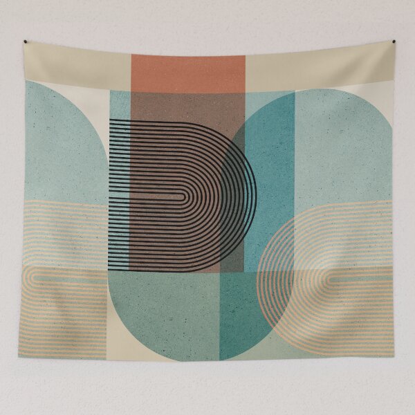 Item preview, GEOMETRIC_LANDSCAPE_BOHO_MINIMAL_POP001 designed and sold by forgetmestudio.