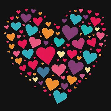 A heart of hearts | Sticker