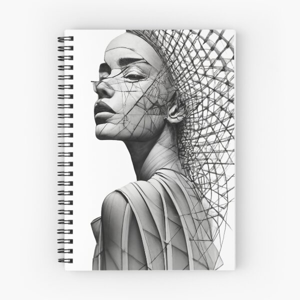 Item preview, A beautiful geometric portrait of a woman designed and sold by Aktio  Design.