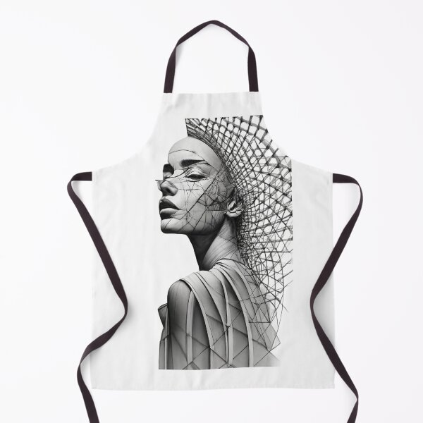 Item preview, A beautiful geometric portrait of a woman designed and sold by Aktio Design.