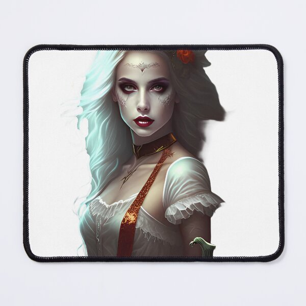Item preview, A woman Autumn Glow| girl with white hair holds a pumpkin in her hands designed and sold by Mido-artister.