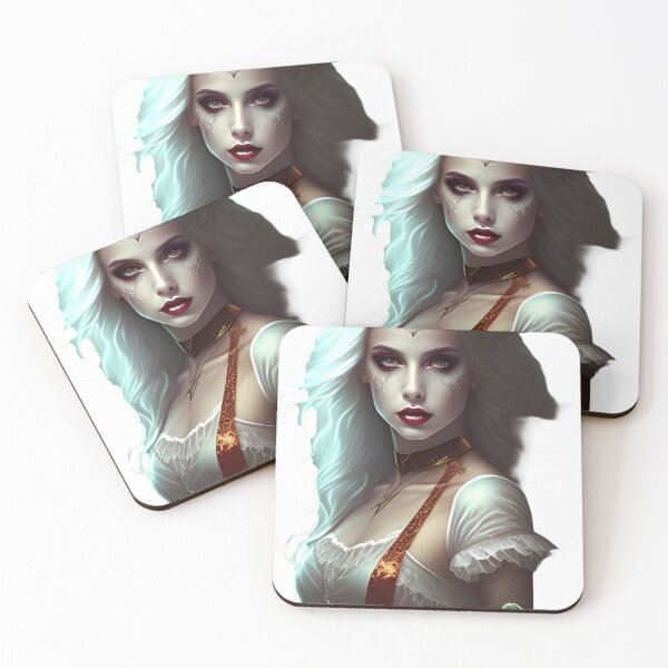 Item preview, A woman Autumn Glow| girl with white hair holds a pumpkin in her hands designed and sold by Mido-artister.