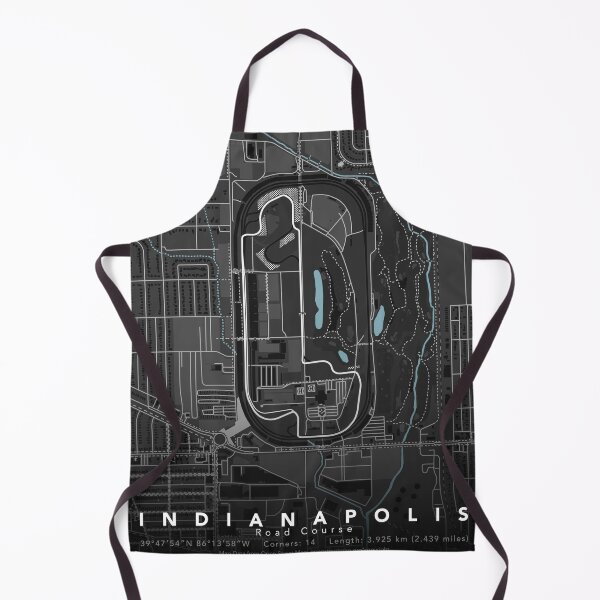 Item preview, Indianapolis Motor Speedway, Road Course | NASCAR, IndyCar Track Map designed and sold by MoshoboMakes.