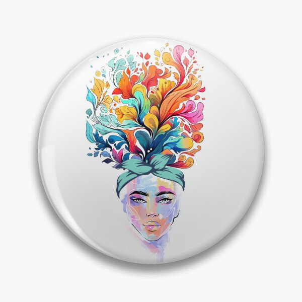 Item preview, Inner Worlds Revealed: Woman and Her Thoughts Watercolor Design  designed and sold by mndesignworx.
