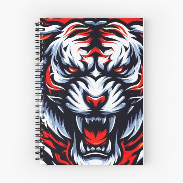 Item preview, Raging Tiger Red and White Flames Design designed and sold by Mark Cannon.