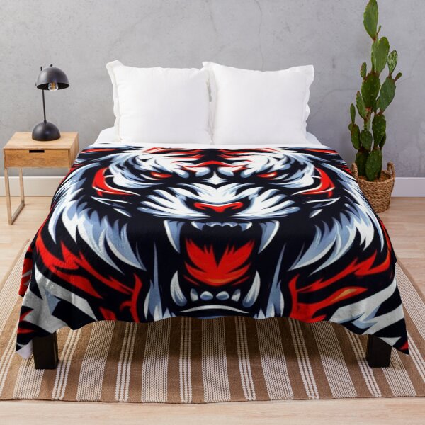 Item preview, Raging Tiger Red and White Flames Design designed and sold by Mark Cannon.
