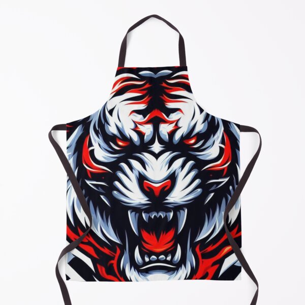 Item preview, Raging Tiger Red and White Flames Design designed and sold by Mark Cannon.