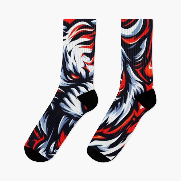 Item preview, Raging Tiger Red and White Flames Design designed and sold by Mark Cannon.
