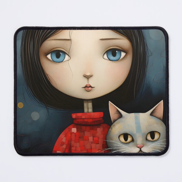 Item preview, feline friendship designed and sold by inkArtistryfine.
