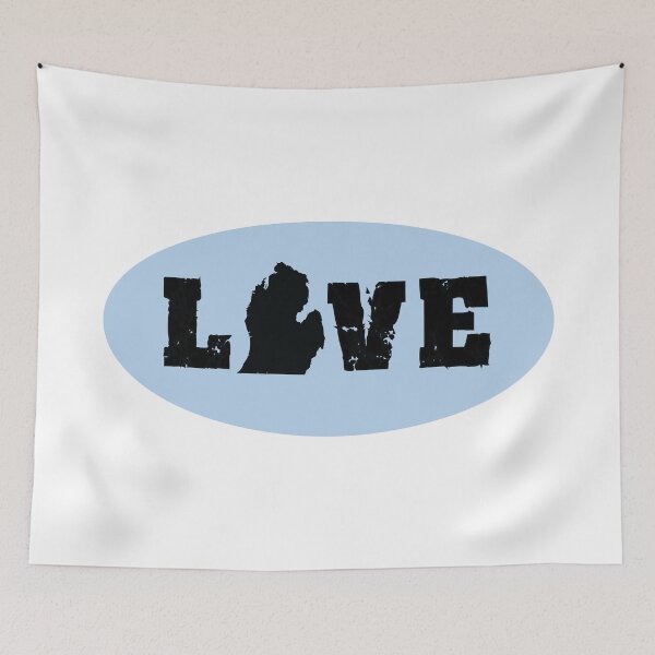 Item preview, Michigan Love (Distressed) designed and sold by Corner-Distro.