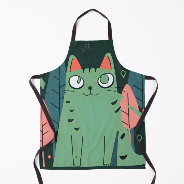 Item preview, Green cat in green screen designed and sold by SabyDigitalArt.