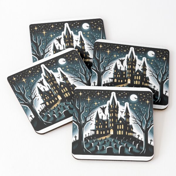 Item preview, Mystic Midnight Manor | Halloween Haunted Castle Sticker designed and sold by TheGraphicsLord.