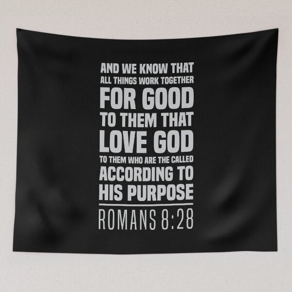 Item preview, Romans 8:28 - All Things Work For My Good - Bible Scripture designed and sold by Vector-Artist.
