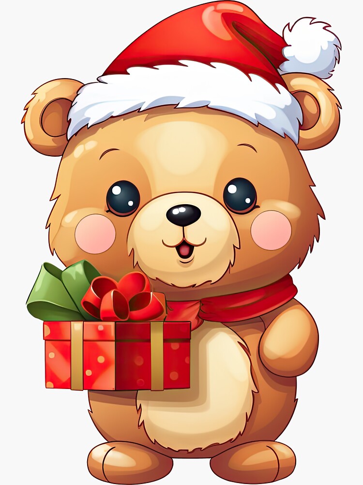 Cute christmas hot sale bear