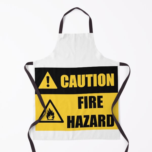 Item preview, caution fire hazard serious safety reminder for work/school or authorities designed and sold by sonizma.