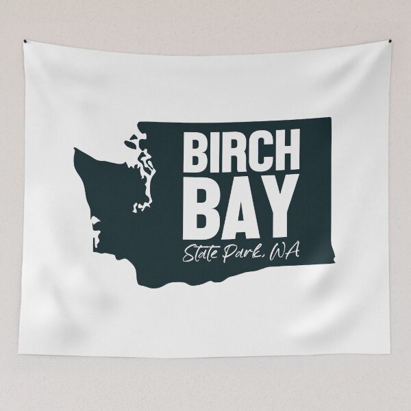 Item preview, Birch Bay State Park Washington Map designed and sold by bivenart.