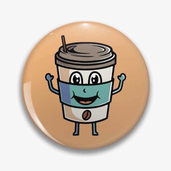 Item preview, Cute coffee smiling cartoon illustration designed and sold by cubbone.