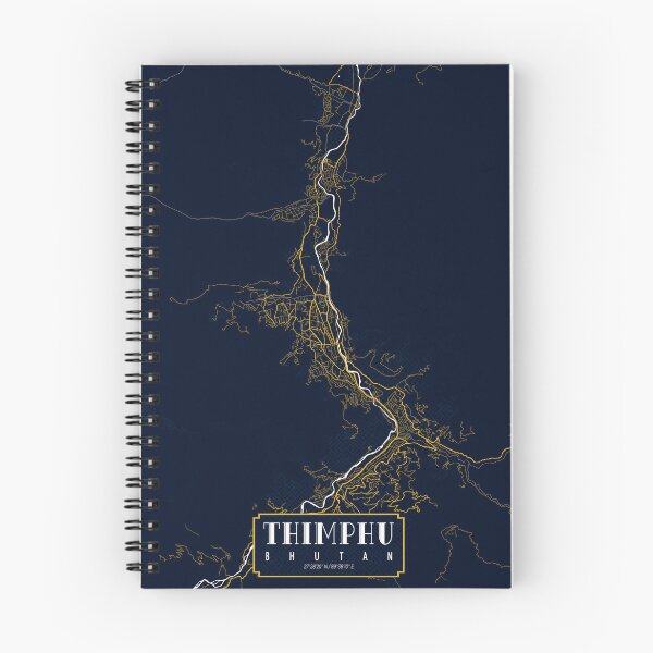 Item preview, Thimphu City Map of Bhutan - Gold Art Deco designed and sold by deMAP.