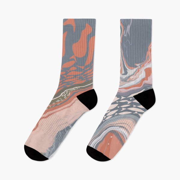 Item preview, The orange ocean abstract design designed and sold by Mysooni.