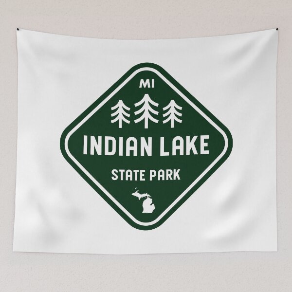 Item preview, Indian Lake State Park Michigan Rhombus designed and sold by bivenart.