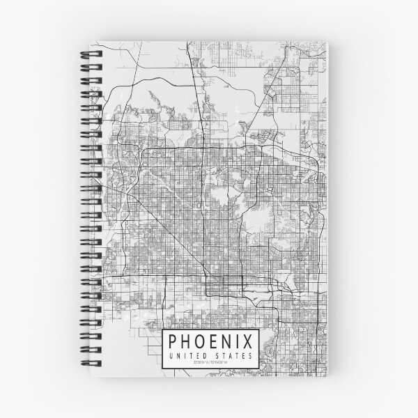 Item preview, Phoenix City Map of Arizona, USA - Light designed and sold by deMAP.